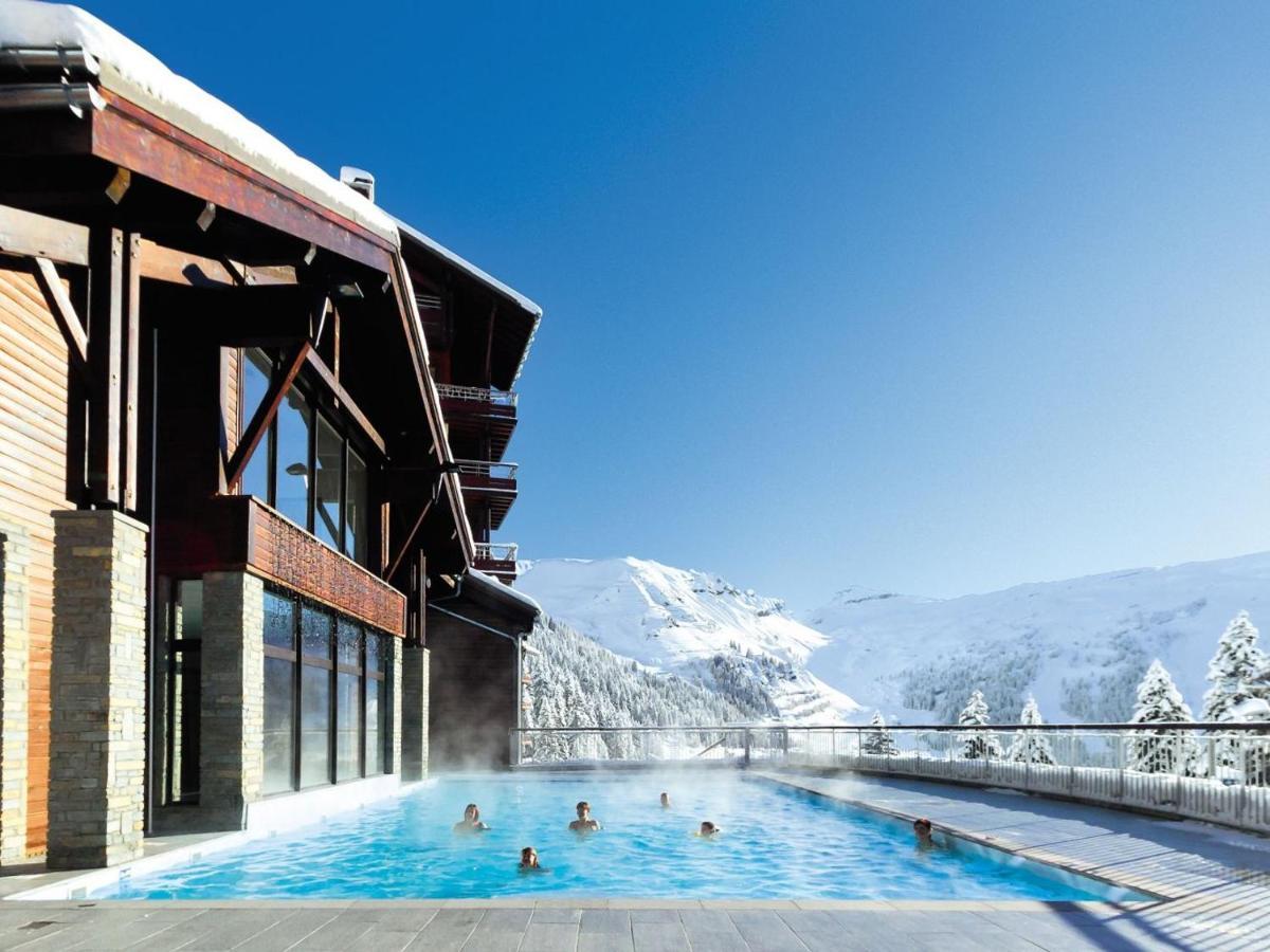 Appartement Premium à Flaine, altitude 1740 m, 8 à 10 personnes, au pied des pistes, piscine, jacuzzi, sauna, hammam et salle de sport Exterior foto