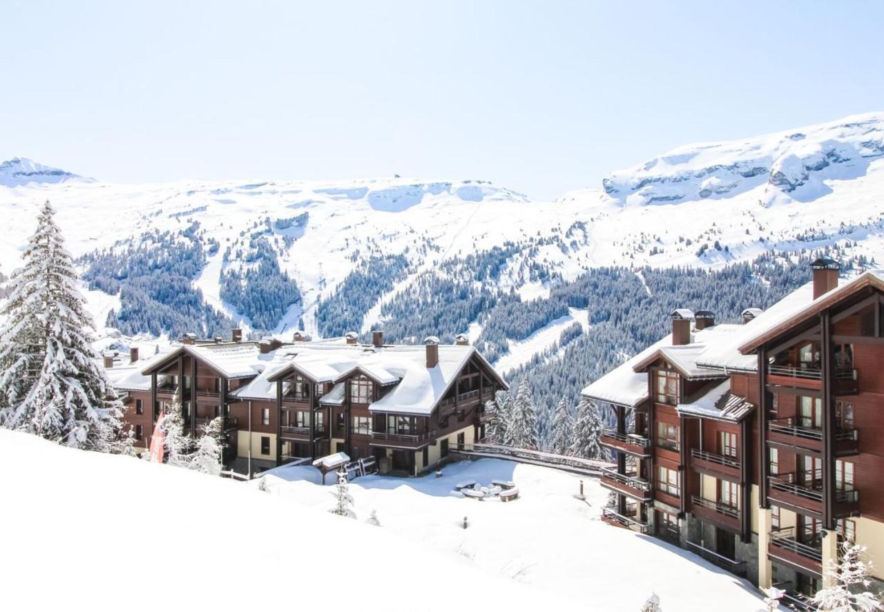 Appartement Premium à Flaine, altitude 1740 m, 8 à 10 personnes, au pied des pistes, piscine, jacuzzi, sauna, hammam et salle de sport Exterior foto