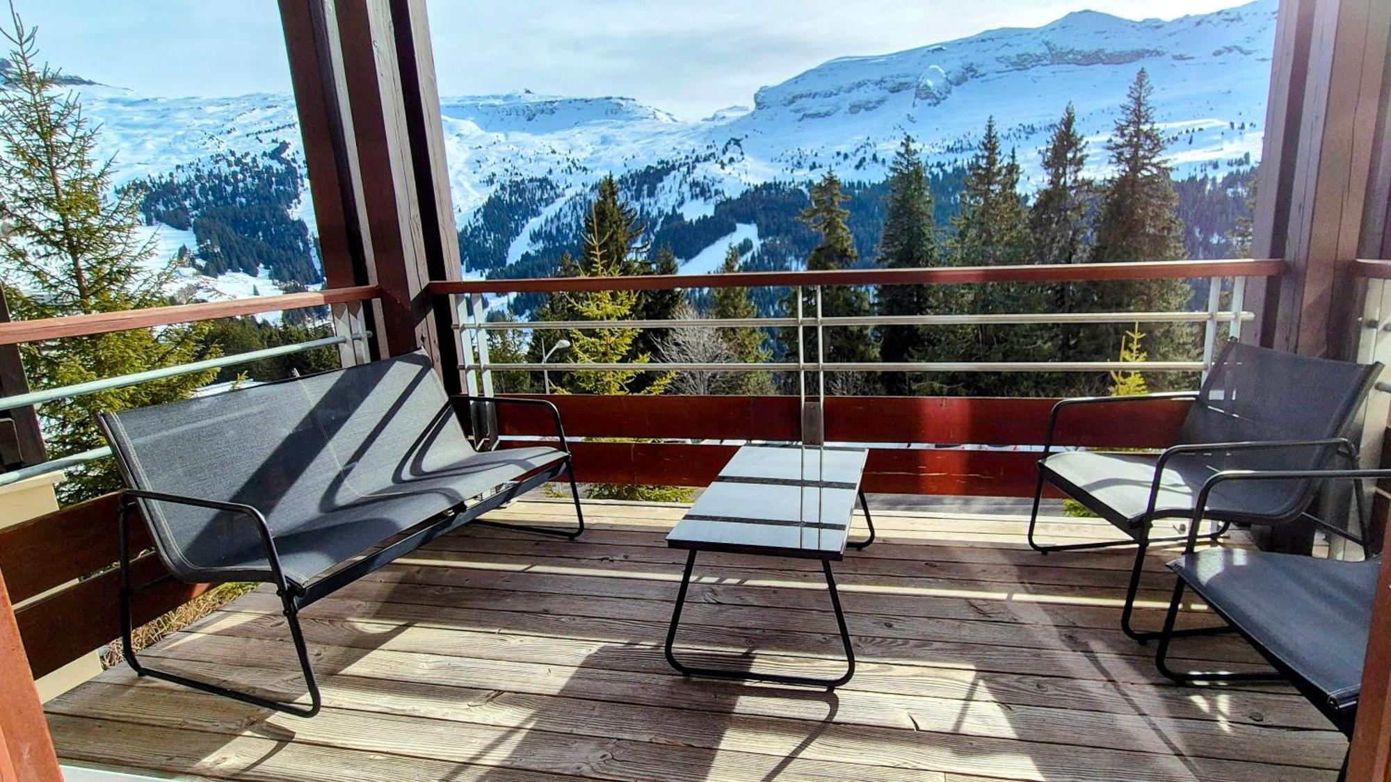 Appartement Premium à Flaine, altitude 1740 m, 8 à 10 personnes, au pied des pistes, piscine, jacuzzi, sauna, hammam et salle de sport Exterior foto