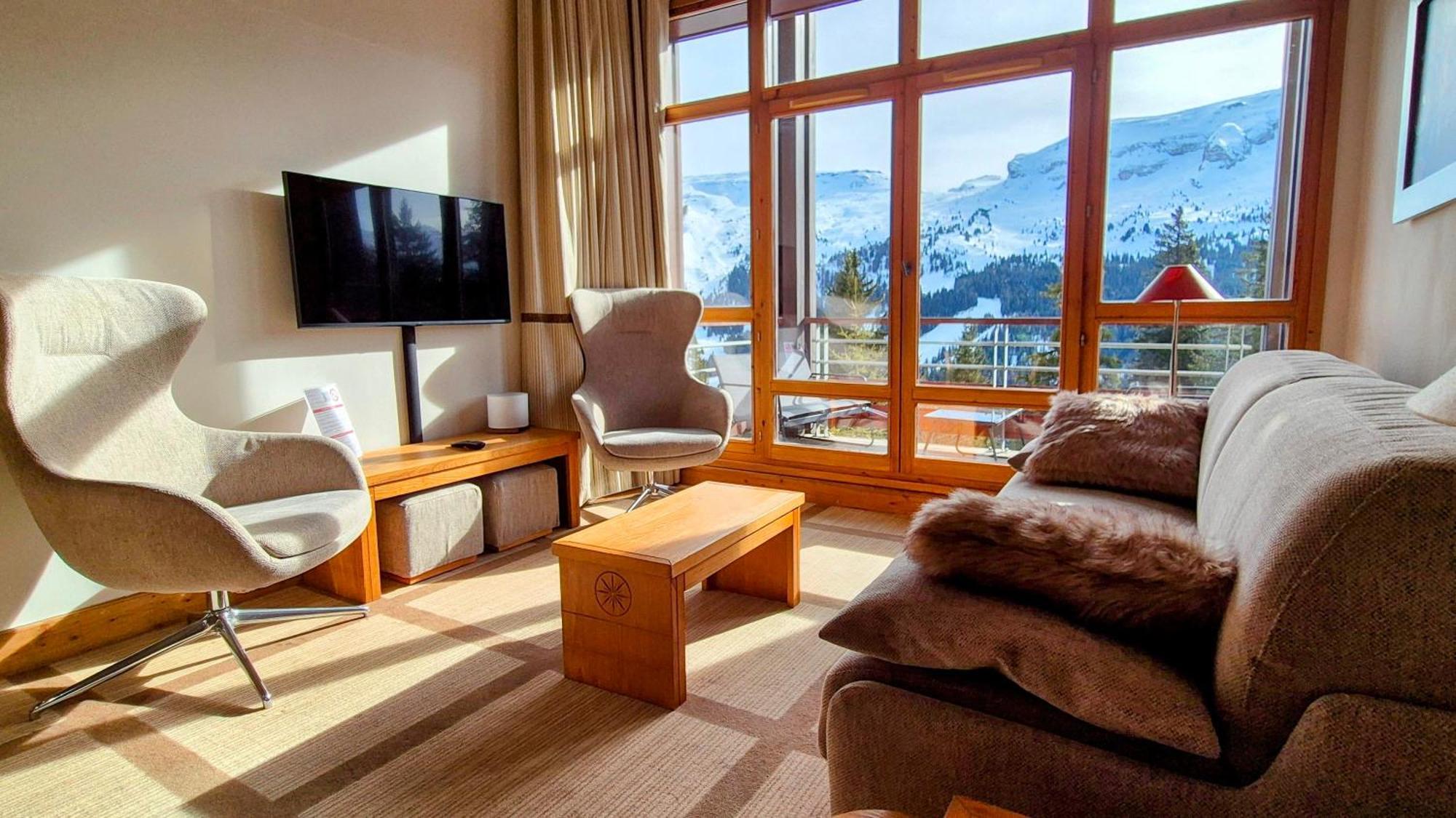 Appartement Premium à Flaine, altitude 1740 m, 8 à 10 personnes, au pied des pistes, piscine, jacuzzi, sauna, hammam et salle de sport Exterior foto
